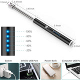 USB Rechargeable Flameless Arc Lighter | Flexible & Windproof Electric Wand Lighter