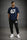 Men Printed 2-Piece Track Suit Blue Black