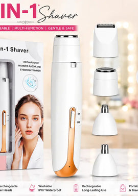 Rechargeable Women's Eyebrows & Facial Hair Trimmer