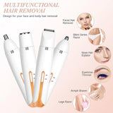 Rechargeable Women's Eyebrows & Facial Hair Trimmer