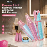 Rechargeable Women's Eyebrows & Facial Hair Trimmer