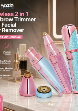 Rechargeable Women's Eyebrows & Facial Hair Trimmer