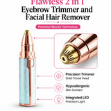 Rechargeable Women's Eyebrows & Facial Hair Trimmer