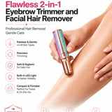 Rechargeable Women's Eyebrows & Facial Hair Trimmer