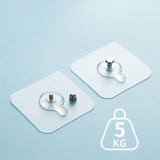 4 PCs Punch-Free Screw Hanger | Non-Marking Wall Hook Stickers | Heavy-Duty Picture & Decor Holder