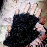 Winter Half Finger Pair Gloves For Women Plush Warm Fingerless Pair Gloves In Multicolor (Random Color)