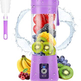 Purple Electric Juicer Blender 500ml ABS Plastic