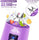 Purple Electric Juicer Blender 500ml ABS Plastic