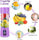 Purple Electric Juicer Blender 500ml ABS Plastic