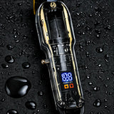 JAWA JW-814 Professional Clear Trimmer for Men – Rechargeable Hair, Beard & Mustache Trimmer with LED Digital Display, Stainless Steel Blade & USB Charging