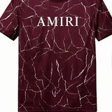 Men Maroon Marble Print Track Suit AMIRT