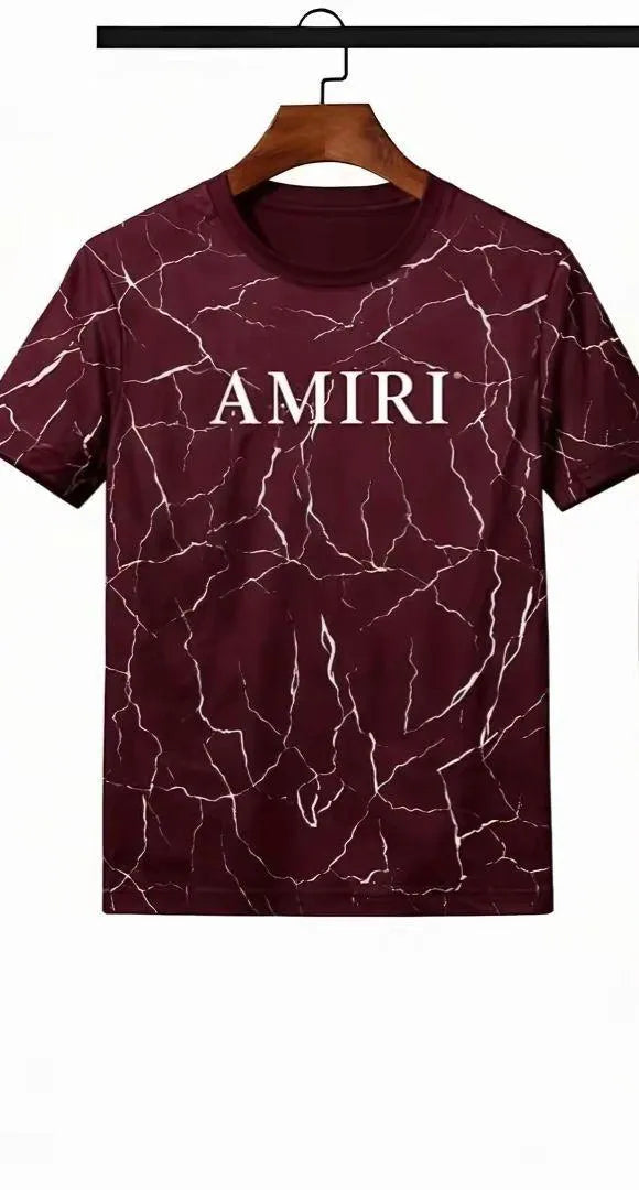 Men Maroon Marble Print Track Suit AMIRT