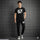 Men Black Printed Track Suit 28" XL Polyester