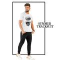 2 Pcs Men's Cotton Printed Track Suit