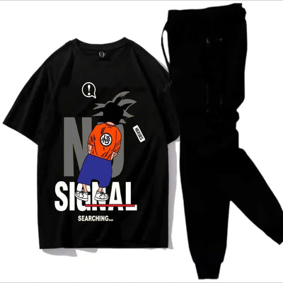 2 Pcs Men's Cotton Printed Track Suit