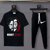 2 Pcs Men's Jersey Printed Track Suit