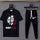 2 Pcs Men's Jersey Printed Track Suit