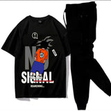 2 Pcs Men's Jersey Printed Track Suit