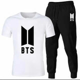 2 Pcs Men's Jersey Printed Track Suit