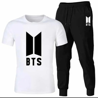 2 Pcs Men's Jersey Printed Track Suit