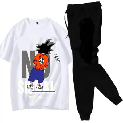 2 Pcs Men's Jersey Printed Track Suit