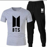 2 Pcs Men's Jersey Printed Track Suit