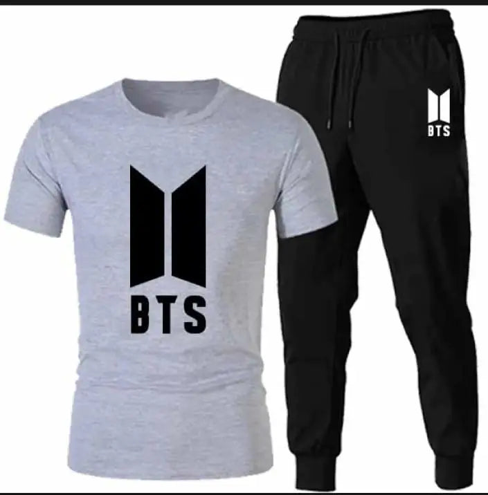 2 Pcs Men's Jersey Printed Track Suit