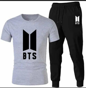 2 Pcs Men's Jersey Printed Track Suit