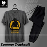 2 Pcs Men's Jersey Printed Track Suit