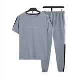 2 Pcs Men's Polyester Freedom Printed Track Suit