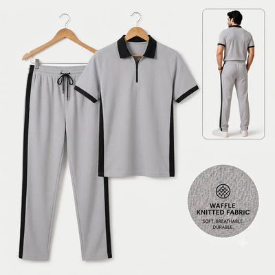 2 Pcs Men's Dri Fit Texture Track Suit