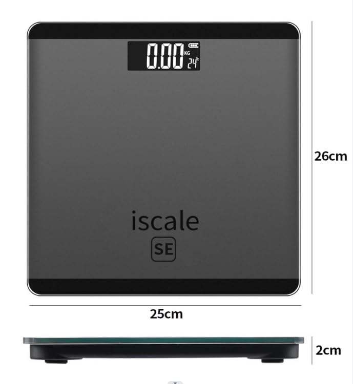 iScale Smart Body Fat BMI Composition Analyzer Weight Scale – Digital Bluetooth Body Composition Scale (180kg Capacity)