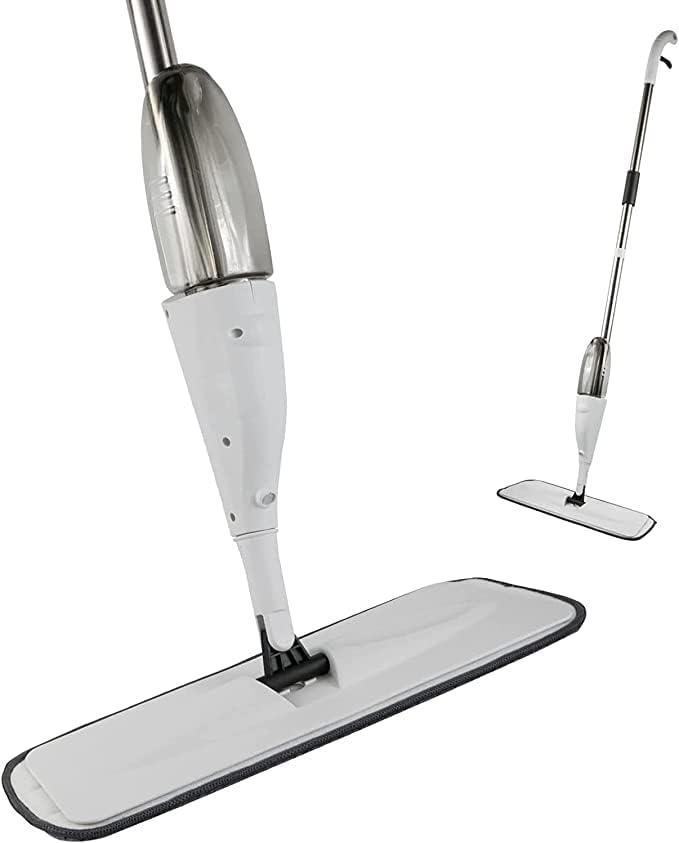 Water Spray Mop – Refillable Spray Floor Mop with Microfiber Pad for Wet & Dry Cleaning