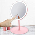 Rechargeable LED Makeup Mirror – Portable Vanity Mirror with Touch Control, Adjustable Brightness & USB Charging