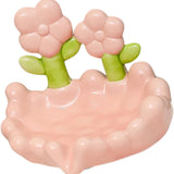 Flower Soap Dish – Self-Draining Leaf Soap Holder with Suction Cup for Bathroom & Kitchen Sink
