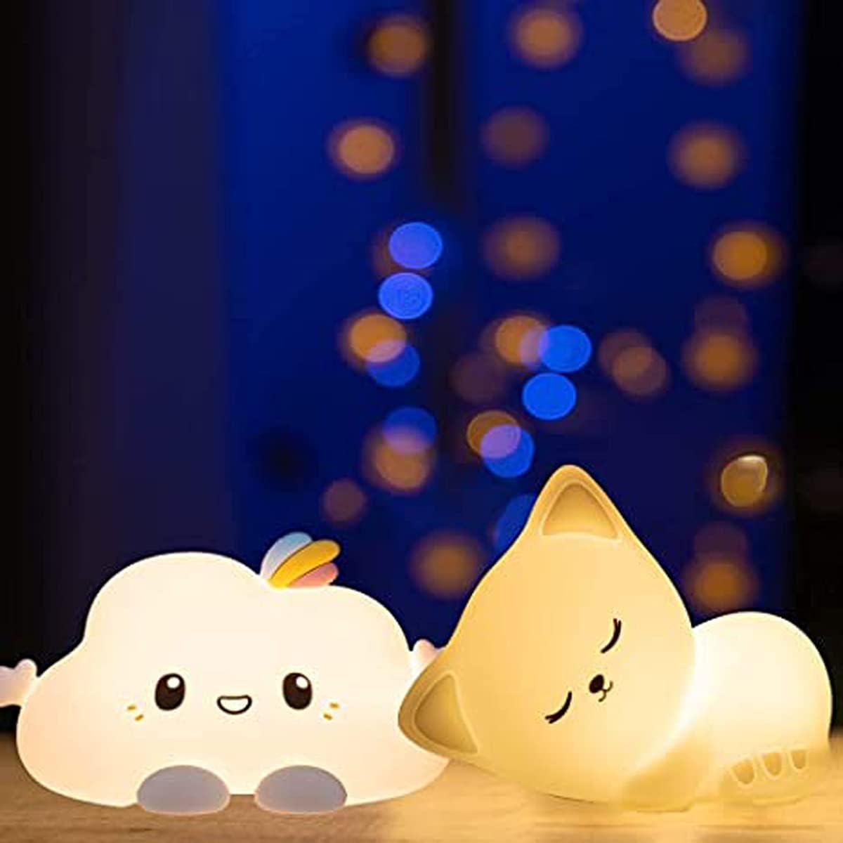 Little Cloud LED Night Light – Soft Silicone Bedside Lamp for Baby & Kids