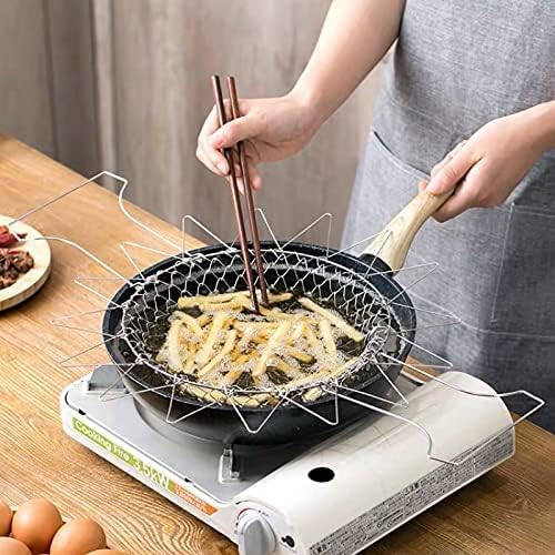 Stainless Steel Frying Basket – Multipurpose Deep Fry Basket with Handle for French Fries, Chicken, Fish & Snacks