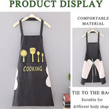 Unisex Sleeveless Waterproof Apron – Oilproof Easy Wipe Kitchen Apron for Cooking, Cleaning & Household Tasks