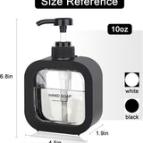 Premium Square Soap Dispenser 300ml – Refillable Liquid Soap Pump for Bathroom, Kitchen & Hand Wash