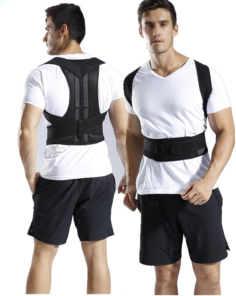 Back Posture Corrector Belt with Metal Support Rods – Adjustable Back & Shoulder Support Brace for Men & Women