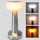 LED Table Lamp – Rechargeable Cordless Desk Lamp with Touch Control, 3 Color Dimmable Light for Bedroom, Office & Study