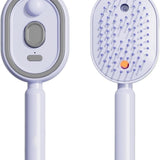 Electric Spray Air Cushion Comb for Women – Rechargeable Mist Hair Brush with Vibration & Red Light