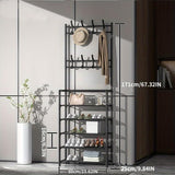 Attachable Coat Hanger with Shoes Rack – Multi-Functional Entryway Clothes & Shoe Storage Organizer