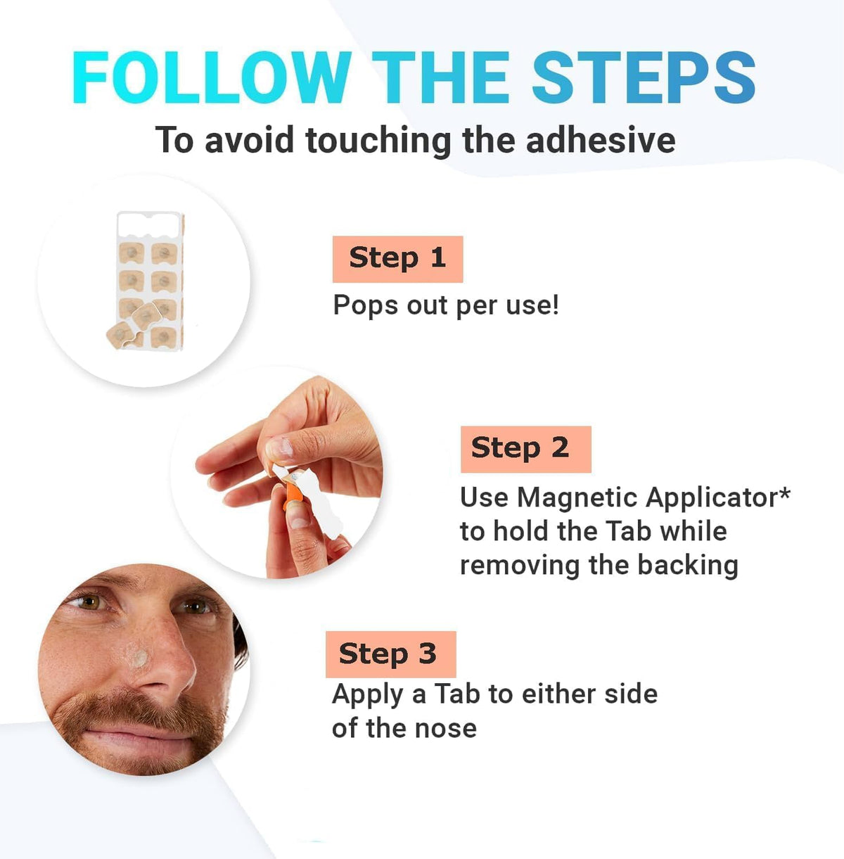 Sleepco Nasal Dilator Starter Kit – 4 Sizes Reusable Nasal Airflow Dilators for Better Breathing & Comfortable Sleep