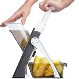 Adjustable Mandoline Slicer – Multi-Function Vegetable & Fruit Cutter with Adjustable Thickness, Julienne & Slicing Blades