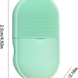 2-in-1 Silicone Ice Roller & Face Scrubber – Reusable Facial Massage, Cooling Ice Mold & Deep Cleansing Brush