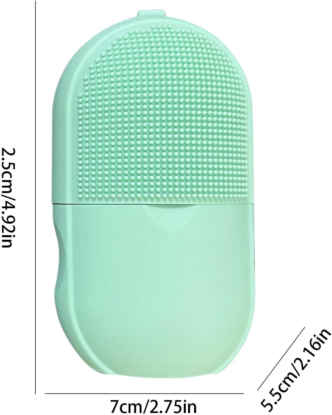 2-in-1 Silicone Ice Roller & Face Scrubber – Reusable Facial Massage, Cooling Ice Mold & Deep Cleansing Brush