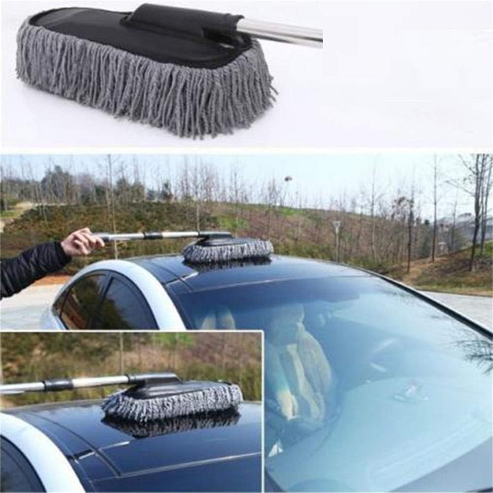 Telescopic Microfiber Car Duster with Long Handle – Extendable Dust Cleaning Brush for Cars, SUVs & Home