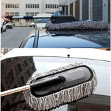 Telescopic Microfiber Car Duster with Long Handle – Extendable Dust Cleaning Brush for Cars, SUVs & Home