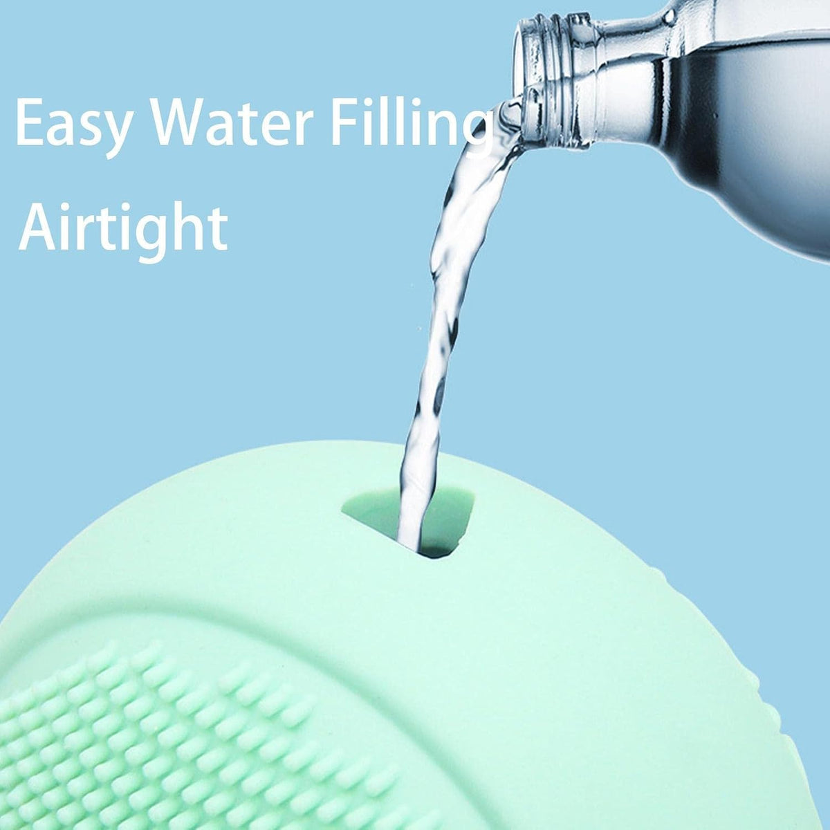 2-in-1 Silicone Ice Roller & Face Scrubber – Reusable Facial Massage, Cooling Ice Mold & Deep Cleansing Brush